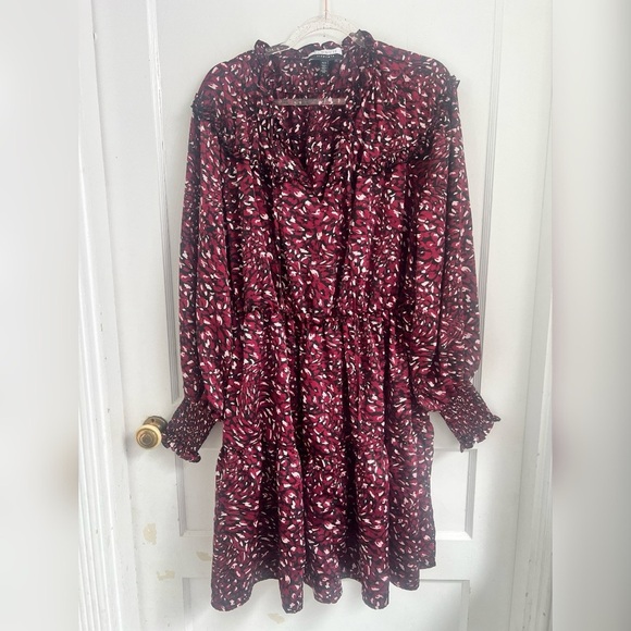 ELOQUII Elements Women's Plus Size Satin Dress with Ruffle Yoke Size 18/20 - Picture 1 of 5